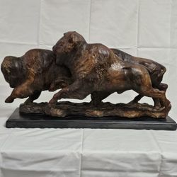 Attila's cast resin Buffalo Sculpture
