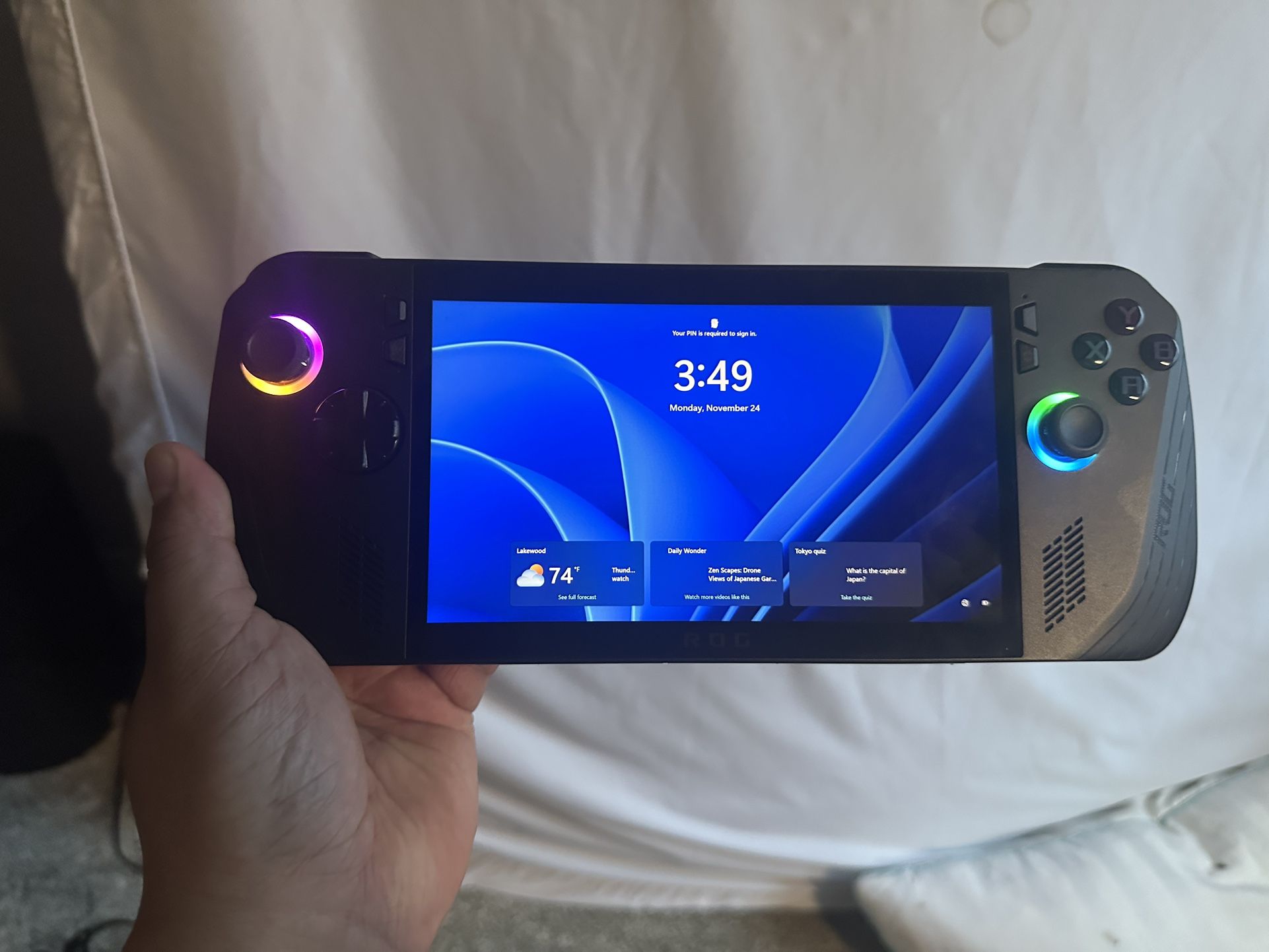 ROG Ally X And Connection Device 