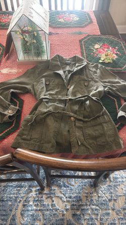 Laura Scott Linen Jacket Petite Medium $5 93309