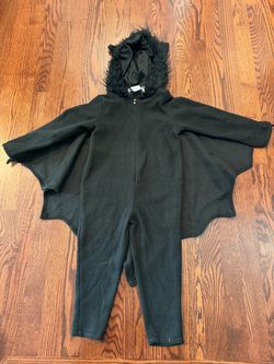 Kids Black Bat Costume - Size 4T