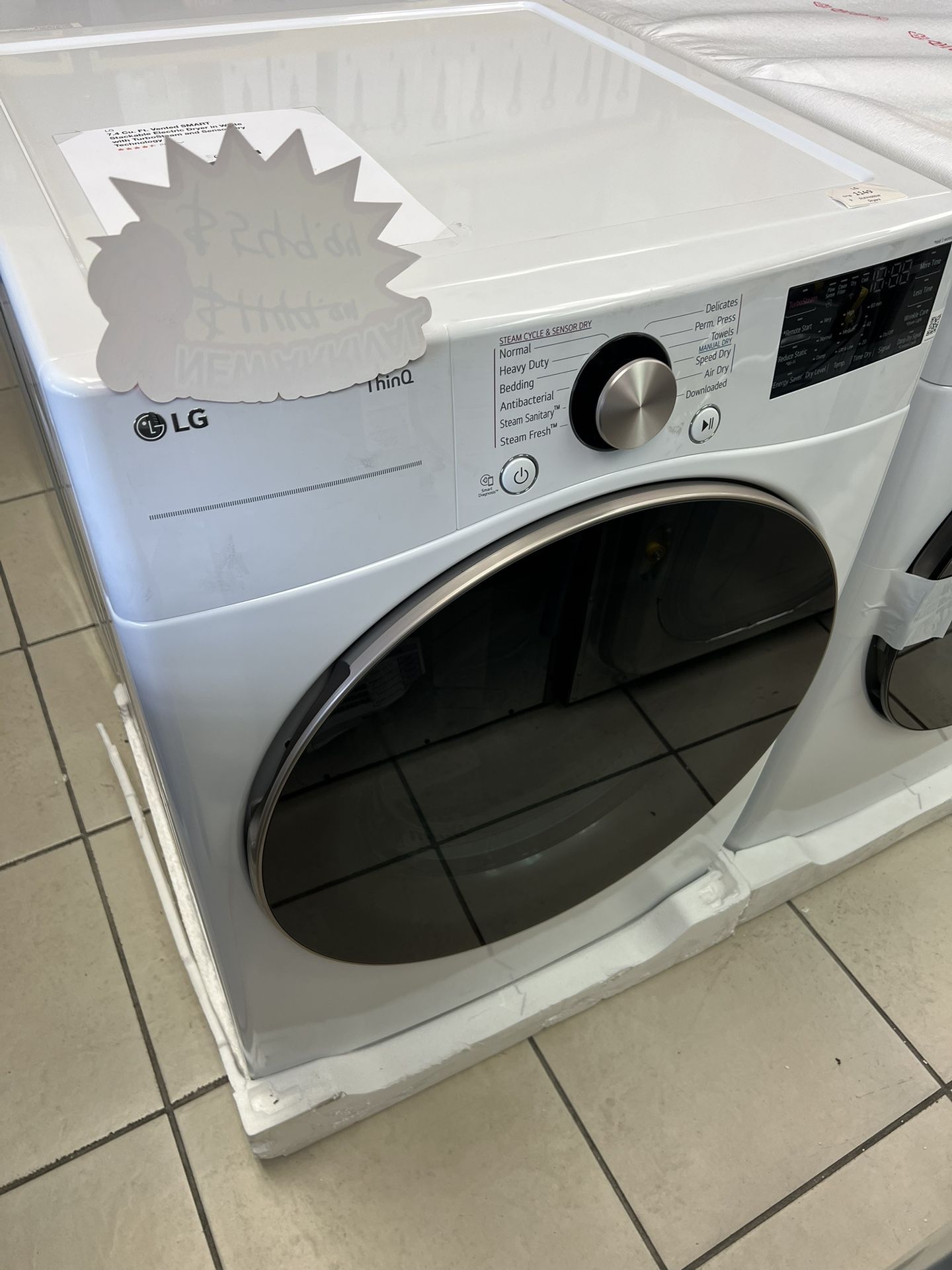 LG electric dryer 