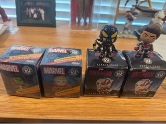 Lot of 4 Marvel Mystery Mini Funko She Hulk Captain Marvel Ant Man