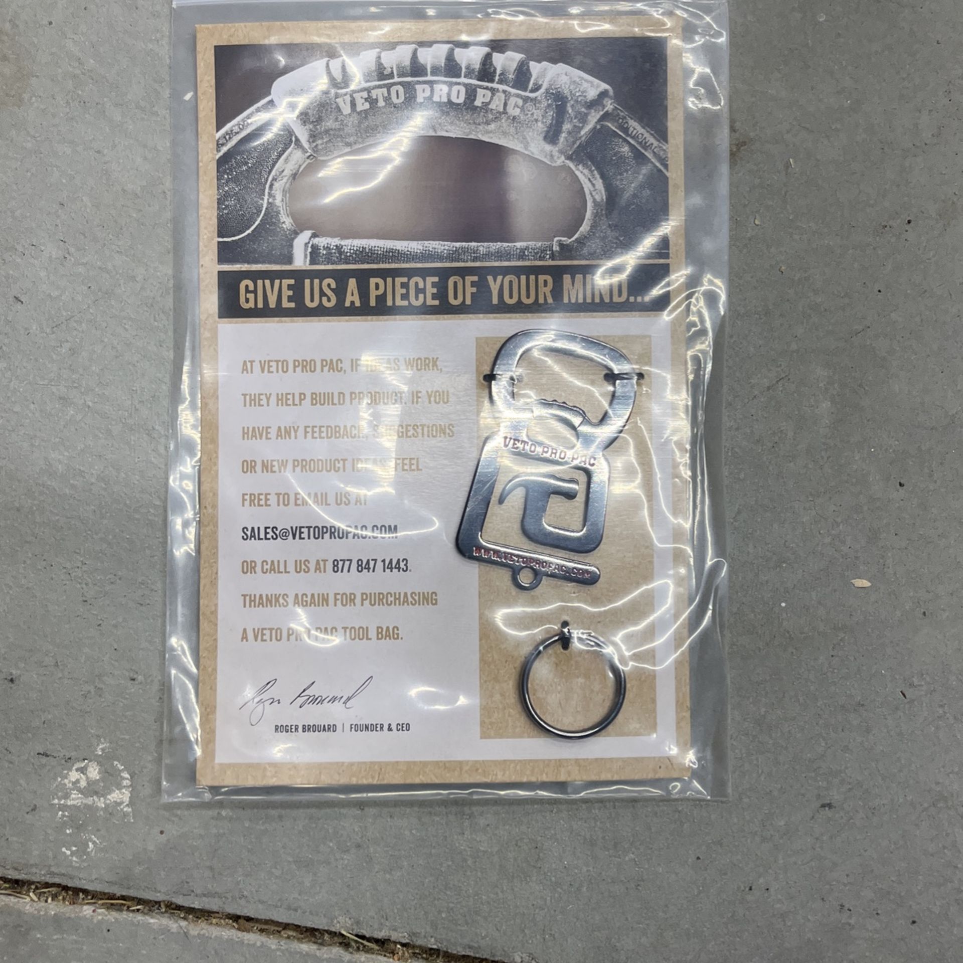 Veto Pro Pac Keychain Bottle Opener