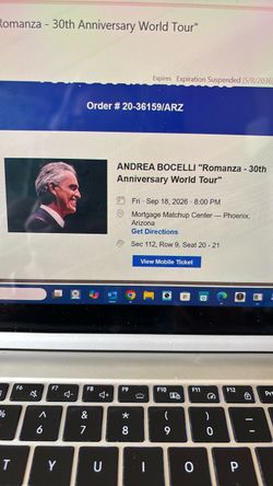 Andrea BOCELLI “Romanza” 30th anniversary world tour