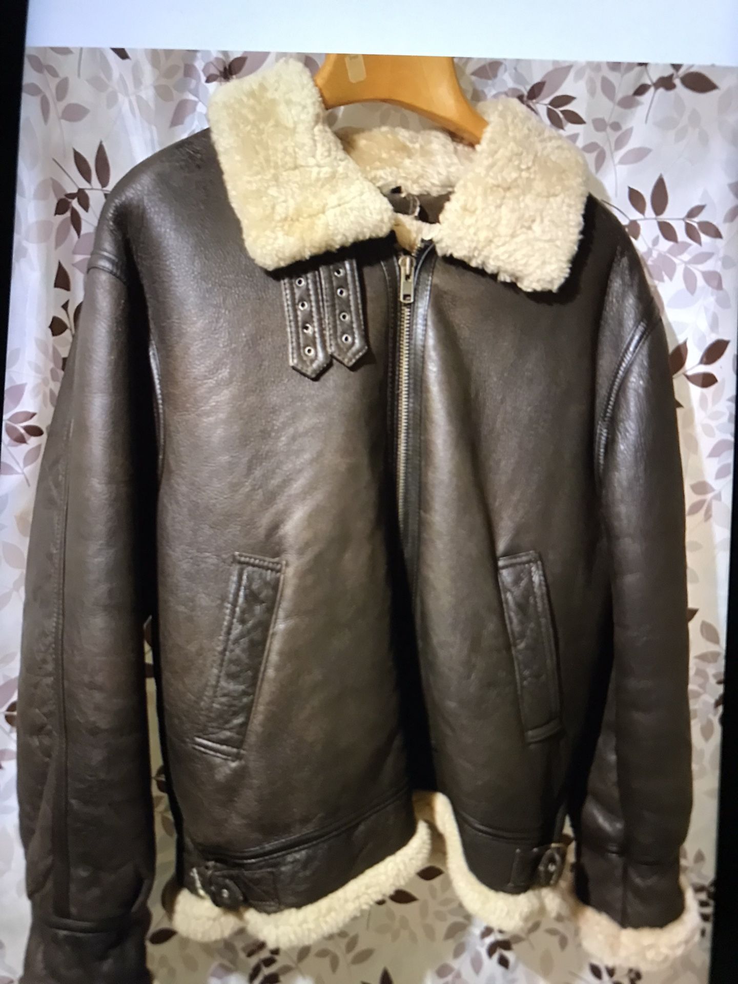 Vintage Real Shearling Jacket Walter Davoucci Xxl