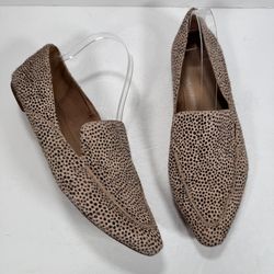 Madewell The Frances Skimmer Loafer In Calf Hair Muted Shell Multi Women Size 10