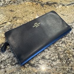 Coach Smooth Leather Skinny Wallet