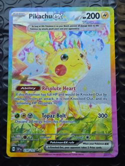 Pokemon Pikachu ex Surging sparks