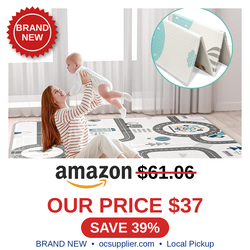 79x59inch Play Mat for Baby - Extra Large, Non-Toxic, Waterproof Playmat for Indoor and Outdoor Use