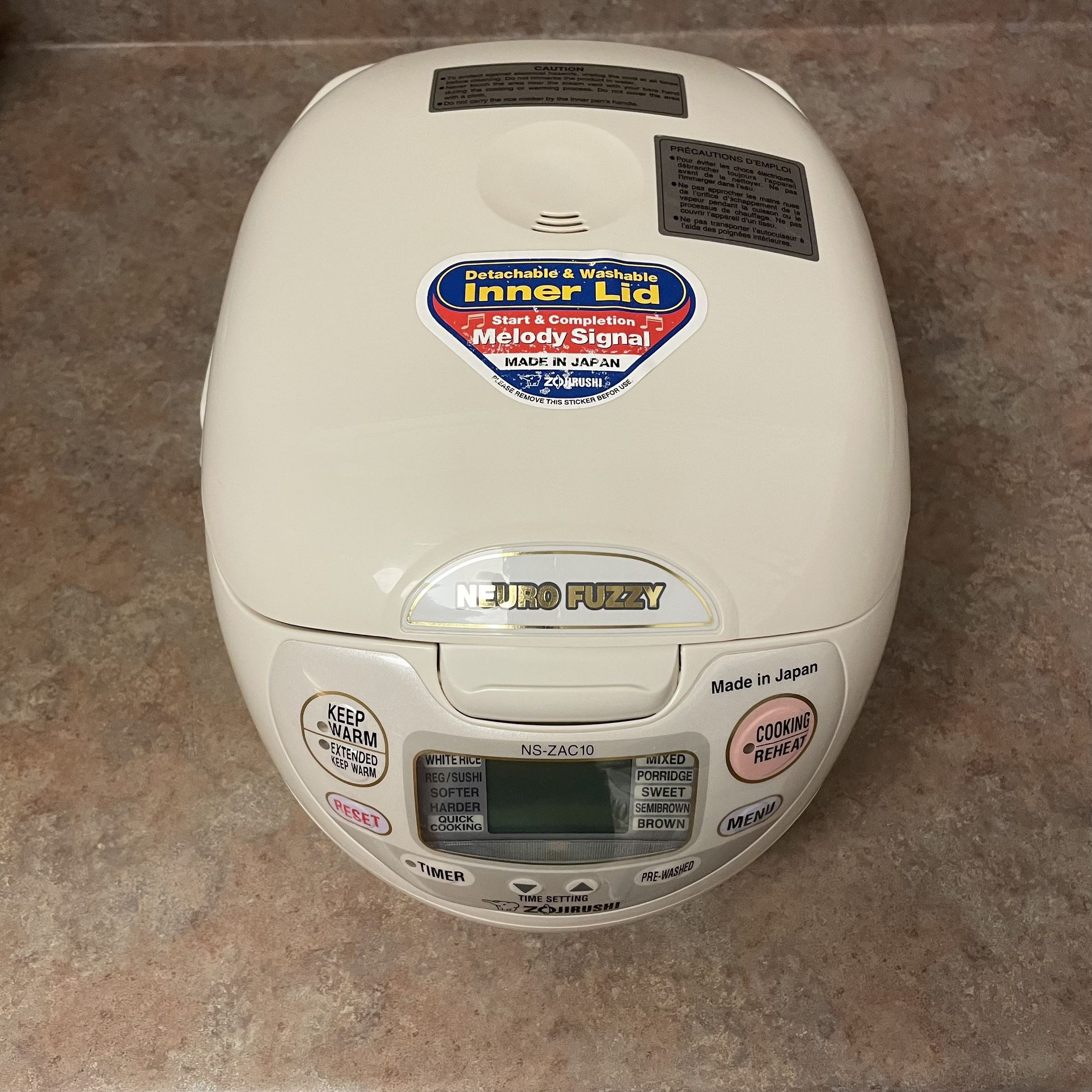 Zojirushi Neuro Fuzzy NS-ZAC 10 Rice Cooker