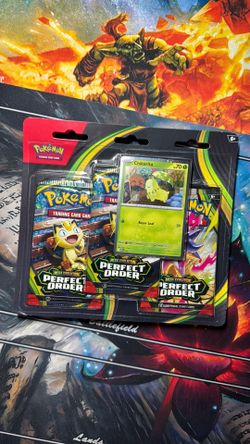 Pokemon x1 Perfect Order (ME03) 3-Pack Blister Brand New Factory Sealed