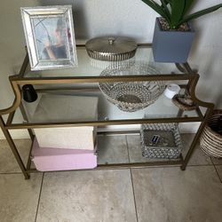 Gold Console Table