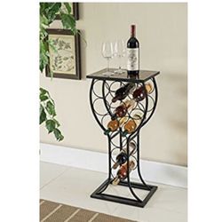 Wine Bottle Rack with Table top