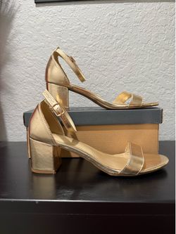 Gold women’s heels