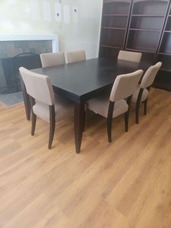 Pottery Barn-Dining Table, Chairs and Sideboard