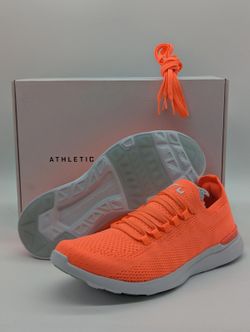 APL Techloom Breeze Laser Red Neon White Running New Women's Size 7 / Kids 5.5Y
