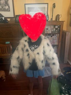 Cruella De Vil Faux Fur Costume Jacket
