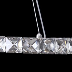 Modern LED S Crystal shade Chandelier Ceiling Pendant Dining Lighting Lamp