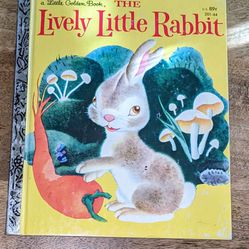 Vintage A Little Golden Book A Lively Little Rabbit - (1971 ) Printing 