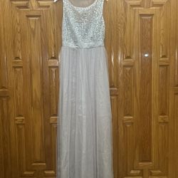 Long Silver Gown