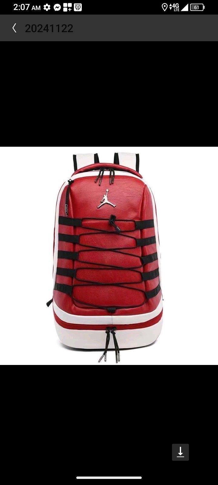 Leather Jordan Backpack