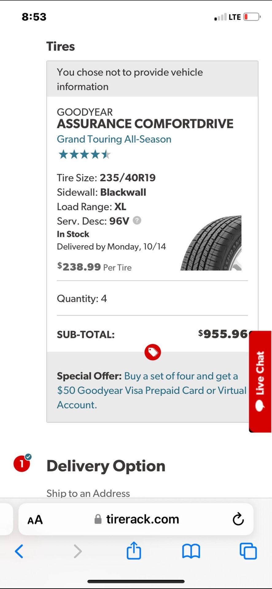 Brand New Tires