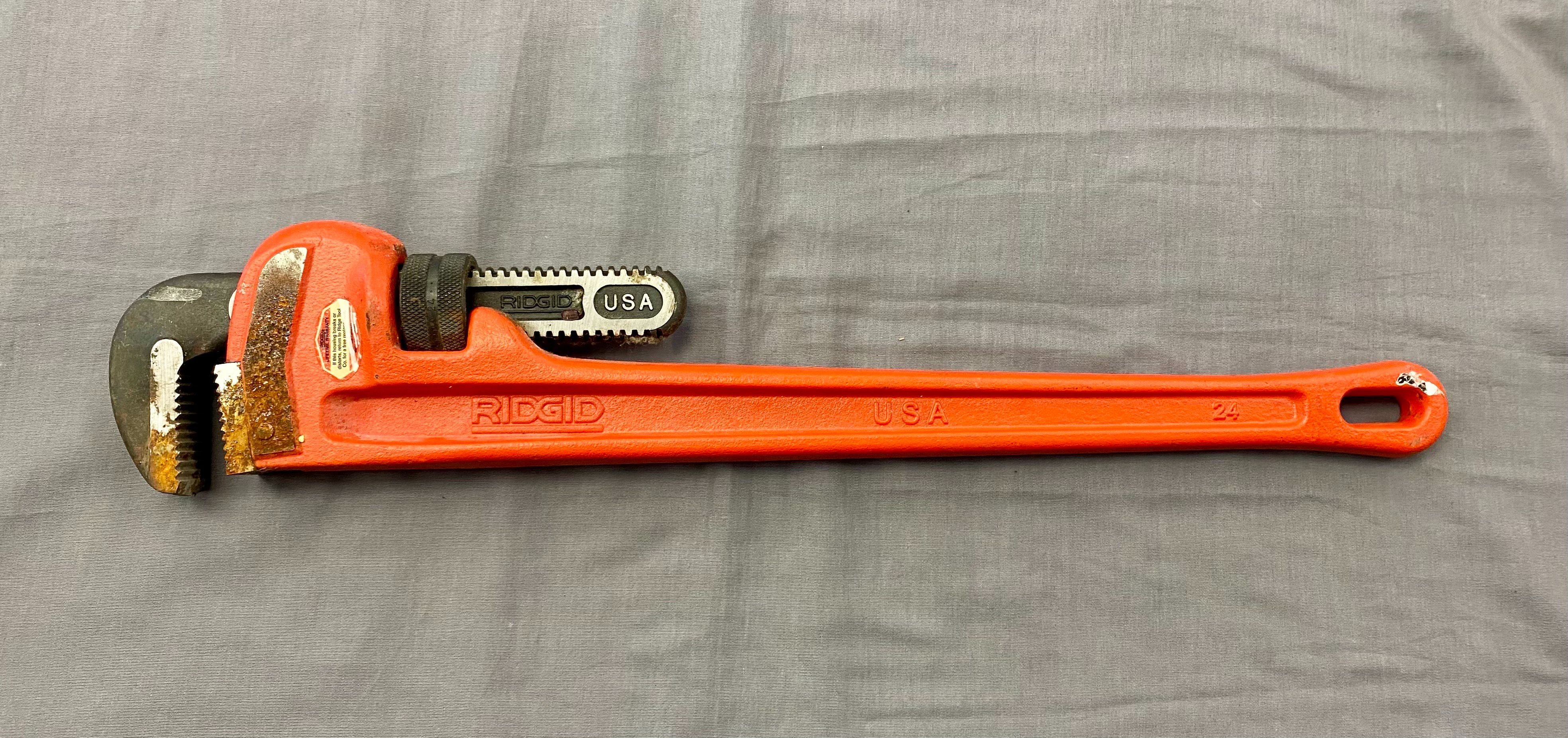 RIDGID 24” Pipe Wrench (USA) Heavy Duty Plumbing Wrench