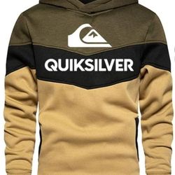 Men Small Green And Khaki Hoddie Sweatshirt