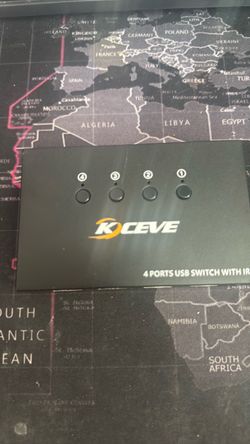 KCEVE 4-Port USB Switch with IR