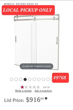 60"x32" Classic 500 Curved Bathtub Door in Stainless #9768