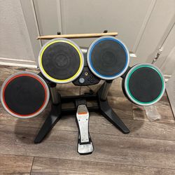 Rock Band 4 Harmonix Xbox One Wireless Drum Set 91162, Tested No Battery Cover