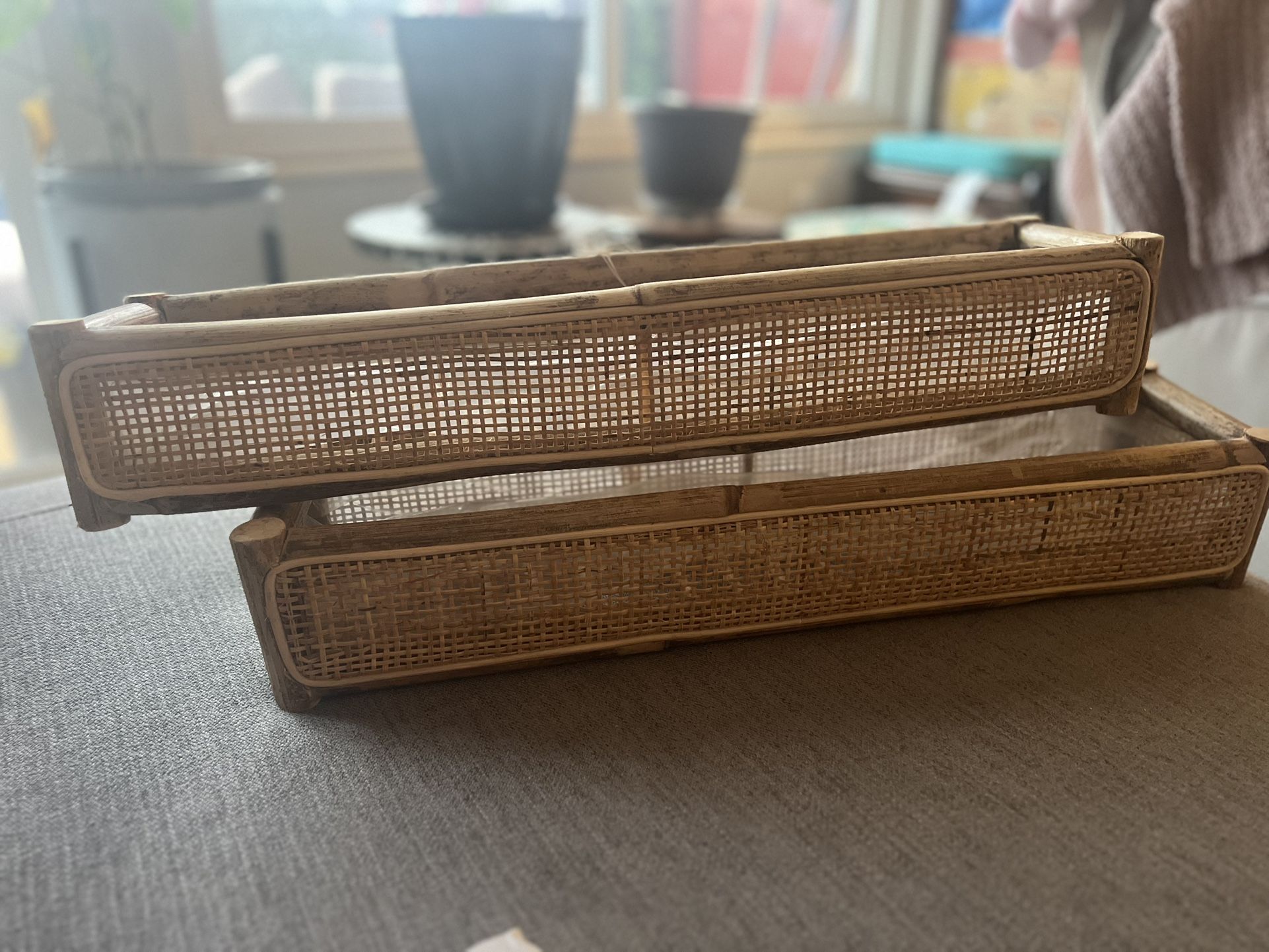 Woven Rattan Planter Shelves (2) by Magnolia