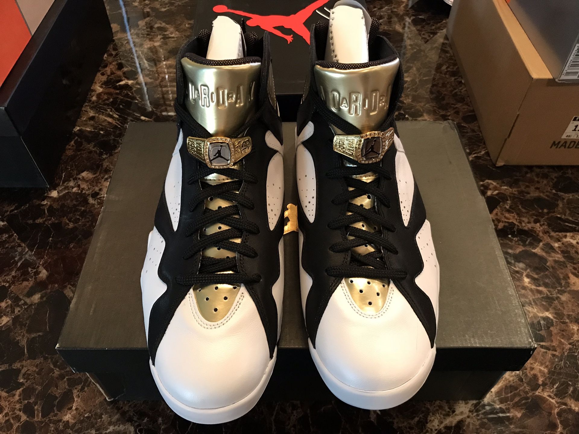 Mens Jordan 7 “Champagne”
Size 12 
Good Condition Nike Air Jordan retro 7 champagne men main image 2
