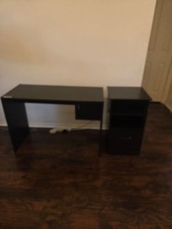 $85 bundle Office furniture desk, file cabinet drawer dresser, file cabinet cart bundle
