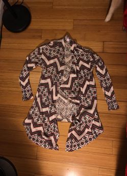 Tribal Aztec long thin Sweater Shawl