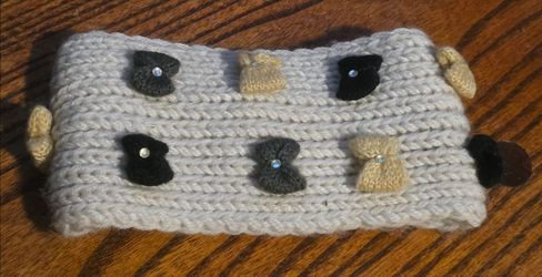 Stylish Thick Gemmed Bowtie Winter Headband