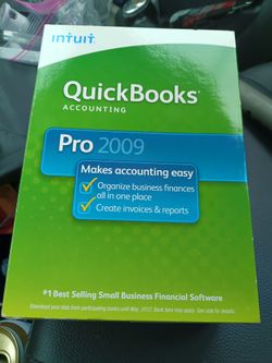 BRAND NEW !!! QUICK BOOKS PRO 2009. SEALED.