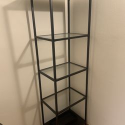 Glass And Metal Bookshelf