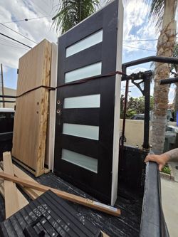 5 Lite Fiberglass Prehung Entry Door