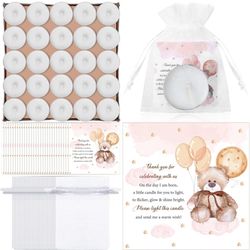 Baby shower Teddybear Candle Favors 