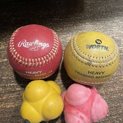 Worth 11oz Rawlings 9oz Weighted Training Hitting Baseballs Fielding Agility