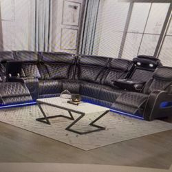 Power Reclining Sectional On Sale