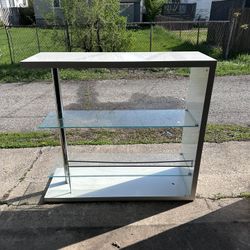Modern Glass Shelf / Bar Display Unit