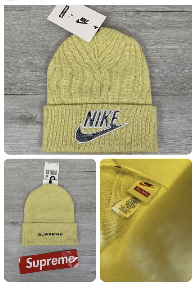 Nike x Supreme Beanie Yellow 