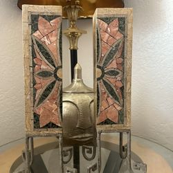 2 Boho Mosaic Tile Candle Holders