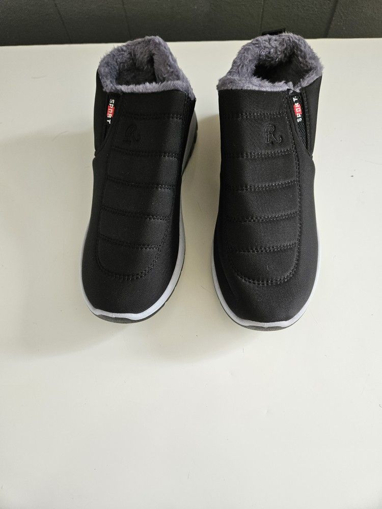 Women's Anti-Slip Fleece Lined Ankle Boots Size 9