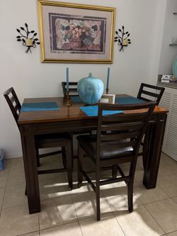 Dining room table and chairs