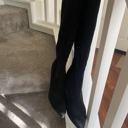 New Black Ladies Knee HighBoots Size 9