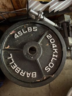 Free weight plates 45lb 35lb 25lb 10lb 5lb