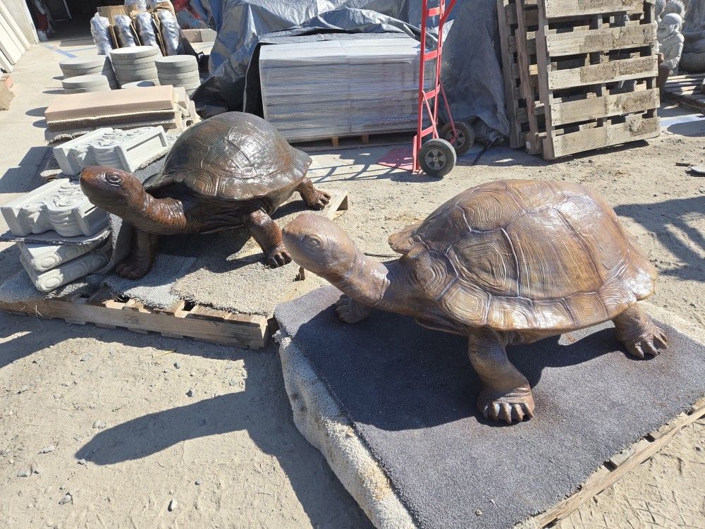 CEMENT TURTLE STATUE $300 EACH (4' FEET LONG X 2' FEET TALL)